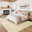 Washable 6'X9' Brown Area Rug - Non-Slip Stain Resistant Printed Rug For Living Room Bedroom, Foldable Machine Washable Rug-168566932-168567011