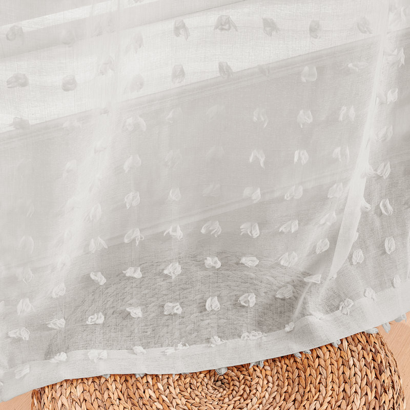 Codah Sheer Curtain Pair, 42" W x 63" L, Gray