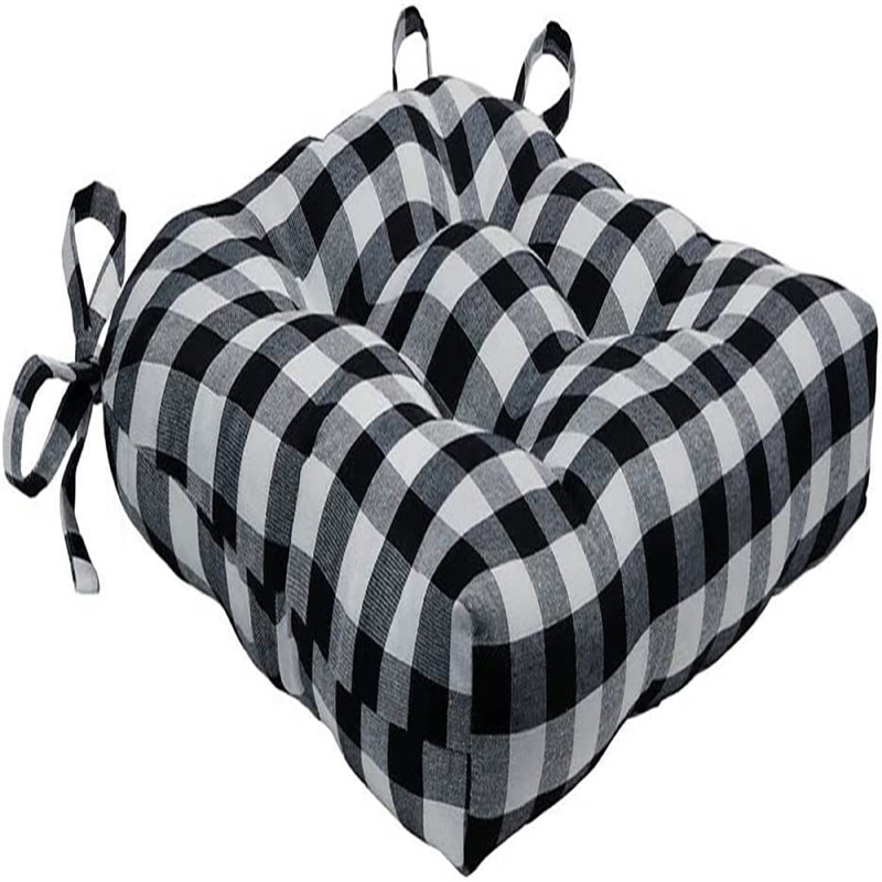 Coussin de coussin d'extérieur, Noir