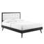 Willow Wood Platform Bed with Splayed Legs-946713303-946713297