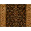 Hand Knotted Wool Oriental Area Rug in Black And Gold