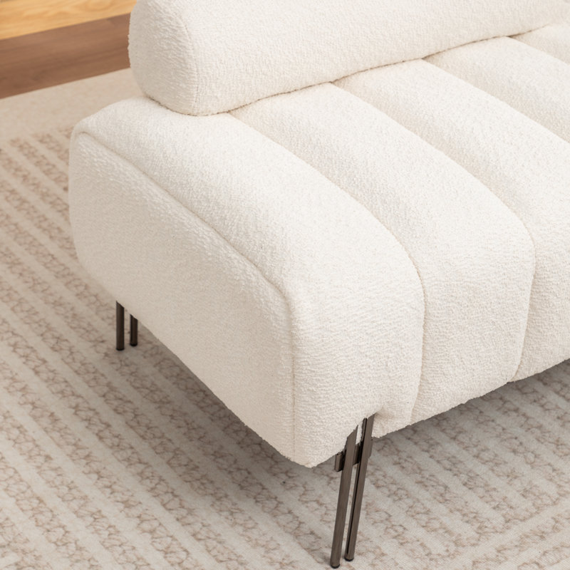 Banc de rembourrage de 52 po Ashyiah, Beige