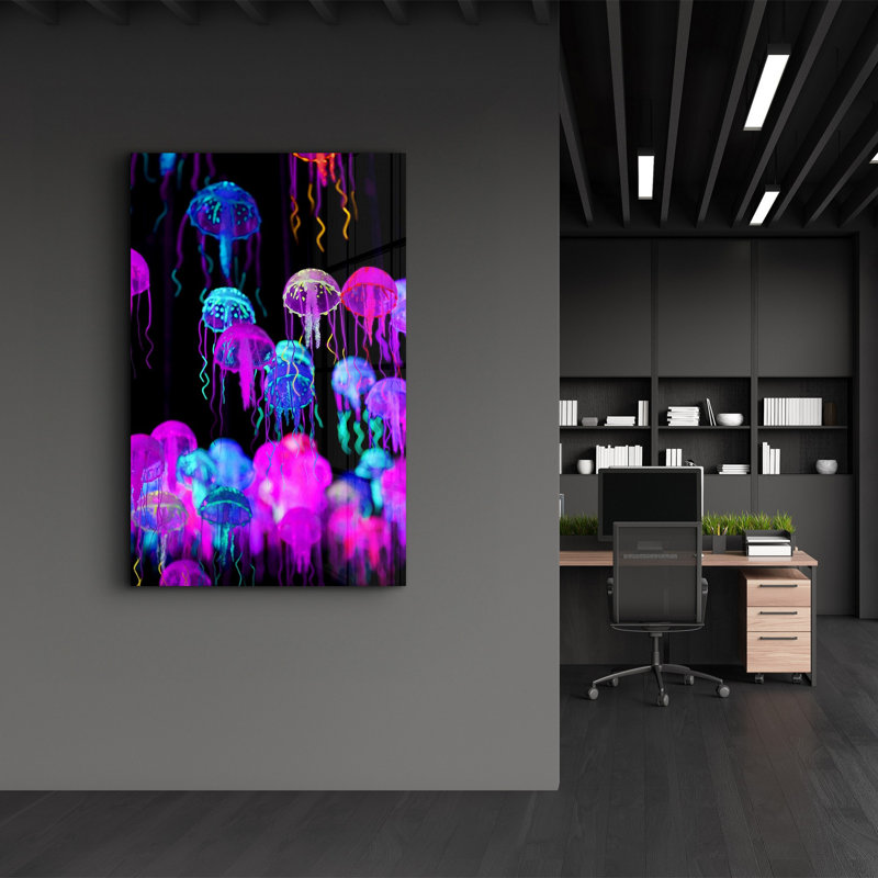 Elegant Tempered Glass Wall Art Painting, 13.8 x 21.7 inches | 100% Tempered Glass, Thickness: 0.16 inches | UV Printed for Vibrant Colors | Perfect for Home Decor, Living Room, & Office Spaces