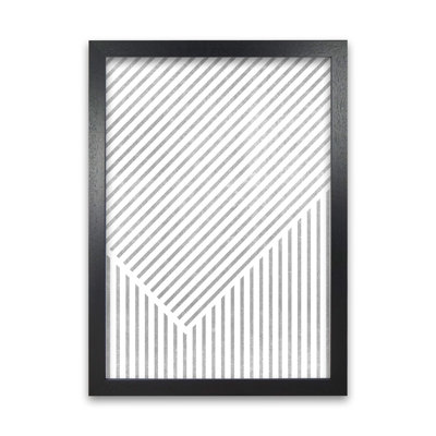 Mid Century Texture Lines A - Print