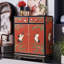 Armoire à chaussures peinte 16 pièces de style chinois