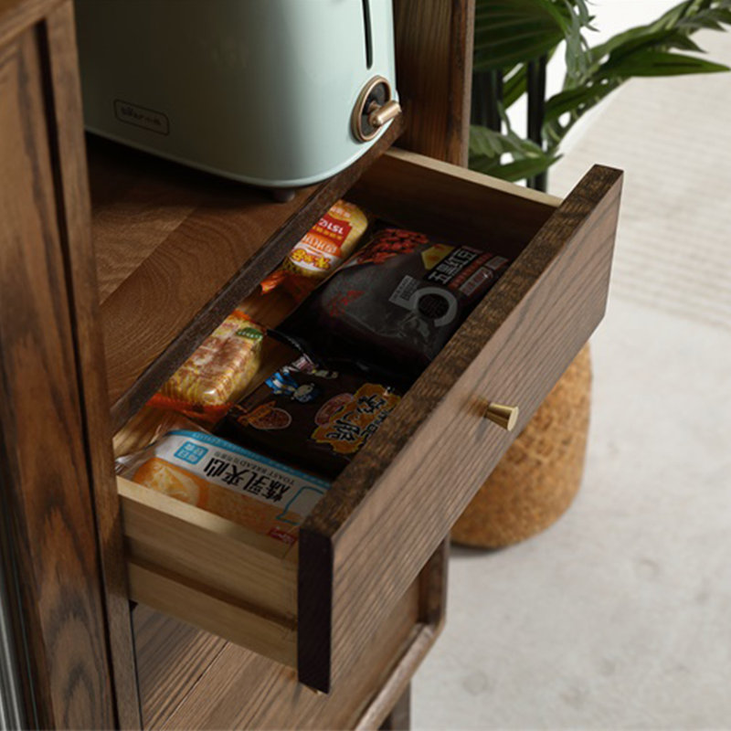 Modern Minimalist Sideboard Cabinet, Walnut