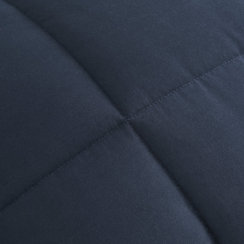 Solid Reversible Blue Comforter Set With Sheet Set, Queen Comforter + 6 Additional Pieces