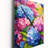 Pink Blue Hydrangea Garden Symphony - Floral Wall Clock-99632844