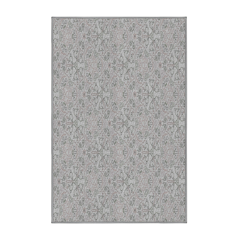 Tapis décoratif grise poteat, Rectangle 7 pi x 9 pi