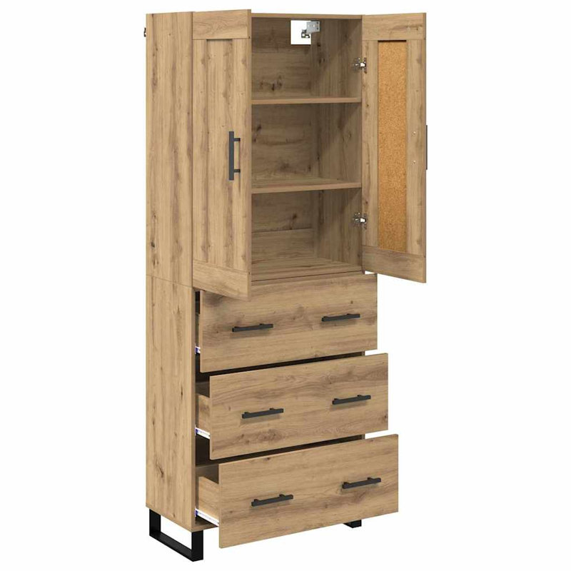 69.5cm Sideboard, Artisan Oak