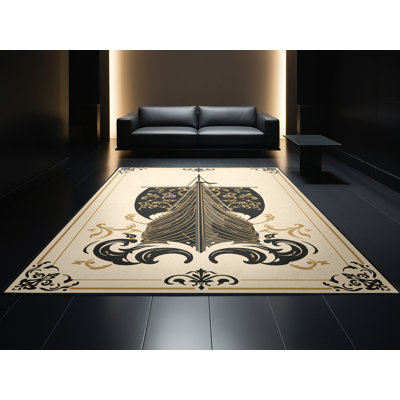 Tapis beige moelleux doux et moelleux classique