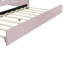 Full Size Upholstery Daybed Frame With Shall Shaped Backrest And Trundle