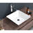 16X16 Inch Bathroom Vessel Sink In Ceramic White - Elegant And Functional, For Various Bath Spaces Square Classic Timeless, Suitable Multiple Locations