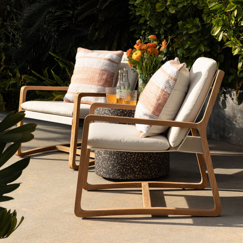 Moretti Olefin Upholstered Occasional Chair, Ivory