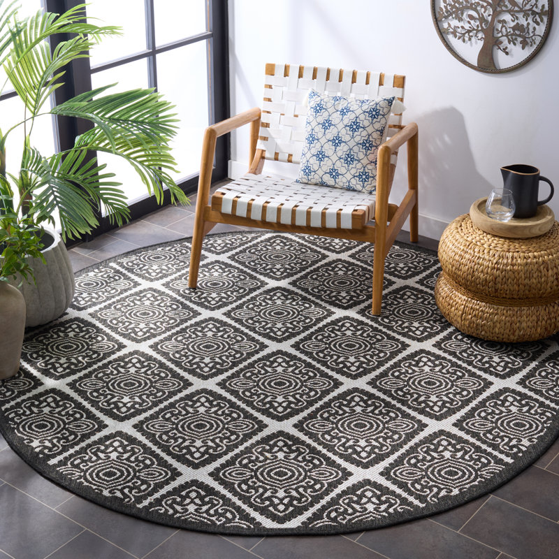 Tapis intérieur / extérieur Burnell Performance, Rond 6 pi 7 po
