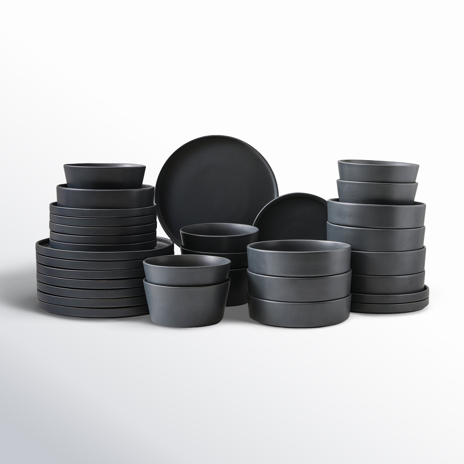 Stone Lain Celina Dinnerware Set Stoneware, Grey, 32