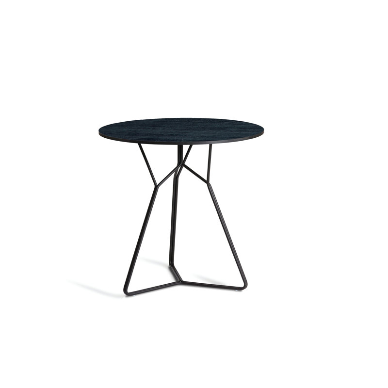 Serac Round Dining Table, Black HPL