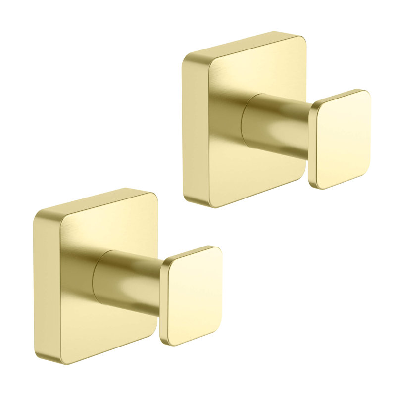 Blaze Wall Mounted Robe Hook, Brushed Gold
