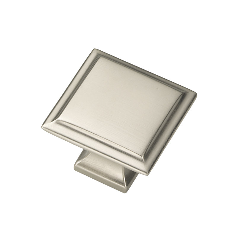 Studio II Square Knob, Satin Nickel