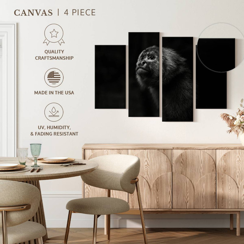 Brampt Capuchin Monkey, 54" H x 84" W