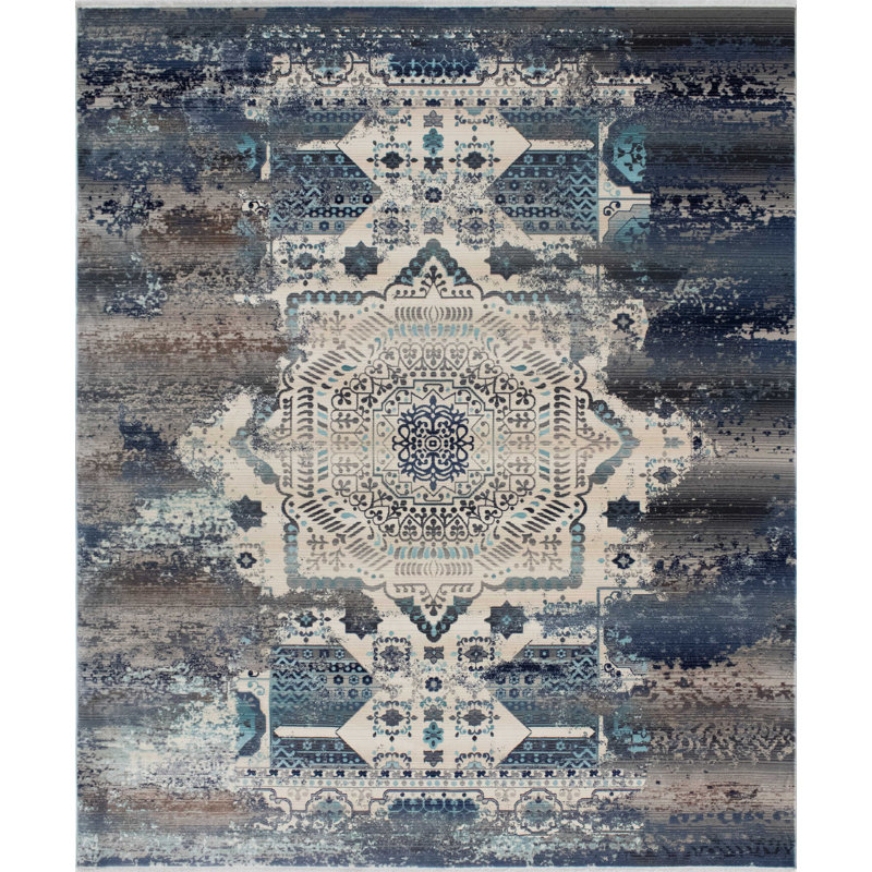 Zermeno Oriental Indoor Rug, Rectangle 3'11" x 5'9"