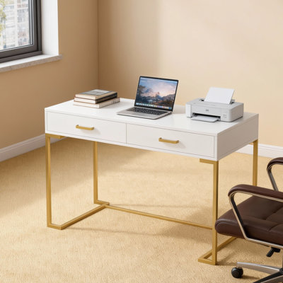Bureau à domicile moderne 40 "avec structure en métal