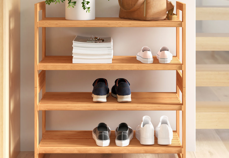 Set of Two Stackable Shoe Racks by Dotted Line™