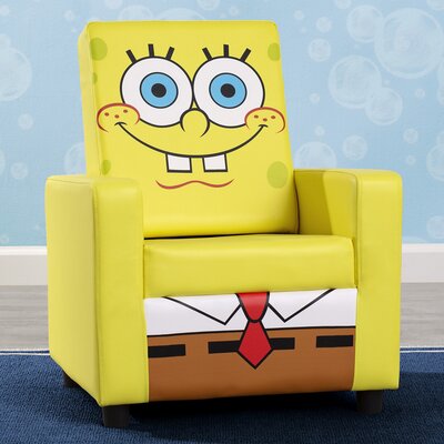 SpongeBob SquarePants High Back Upholstered Kids Desk / Activity Chair -  Delta Children, UP83680SB-1112