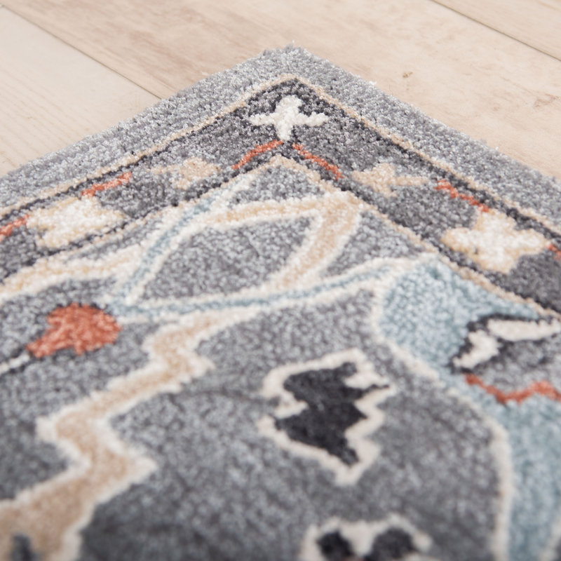 Wool/Tencel Hand Tufted Area Rug, Rectangle 5' x 7'9"