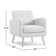 Caleena 29.5" Wide Tufted Armchair