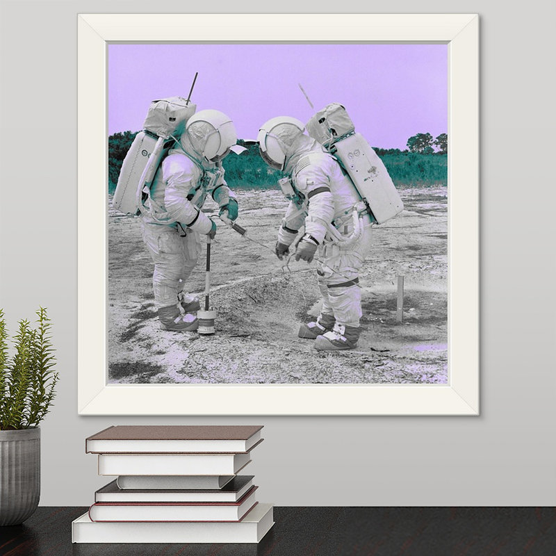 Novogratz’spaces iv', reproduction d’art encadrée, H 19 po x l 19 po x P 1 po, Cadre blanc
