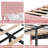Murlene 2 Pack Upholstered Headboard Adjustable Height Twin Size Platform Single Bed With Drawers-136429582