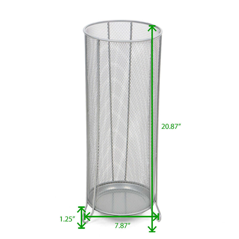 Metal Coat Rack, Silver