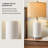 24"Modern White Ceramic Table Lamp,Suitable For Corridors,Living Rooms,Bedrooms And Offices