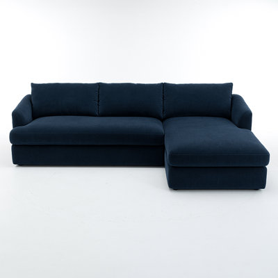 Alameda 109" Velvet Chaise Sectional