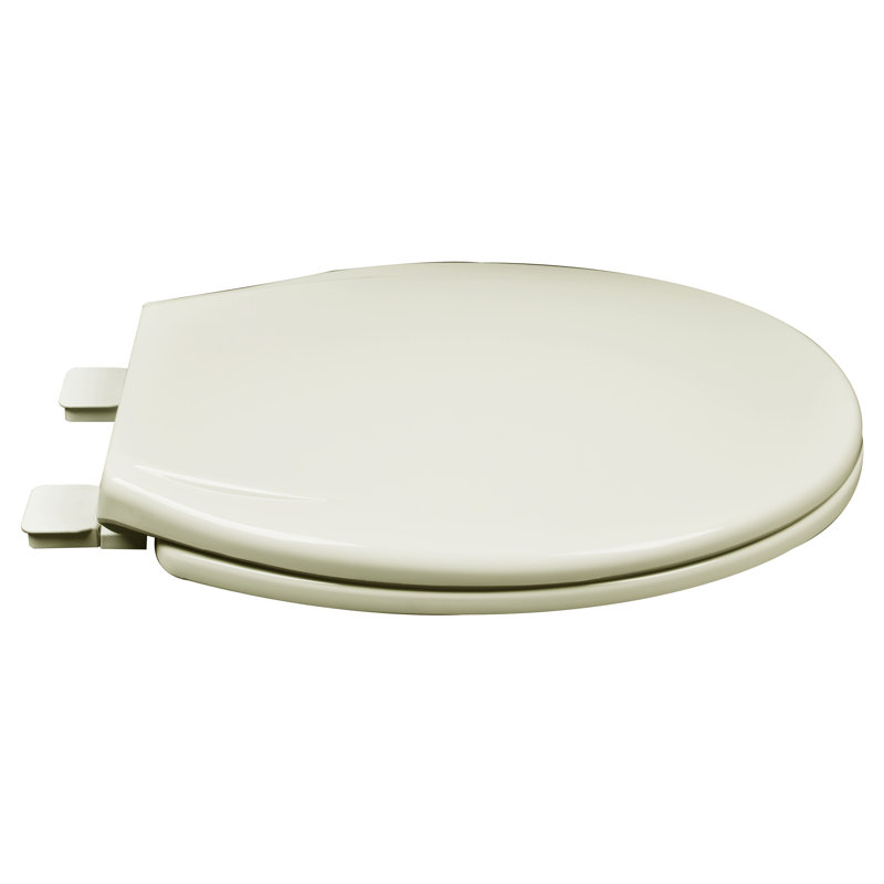 Siège de toilette en plastique rond contemporain à fermeture lente, Os