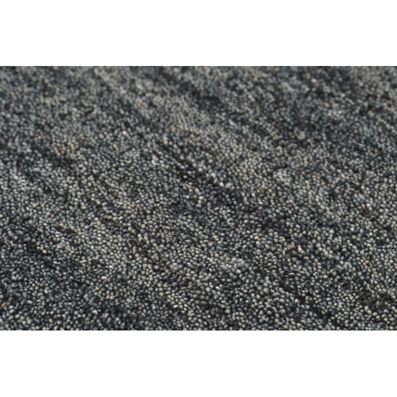 Stevenage Solid Colour Wool Hand Woven Area Rug, Rectangular 90 x 160 cm