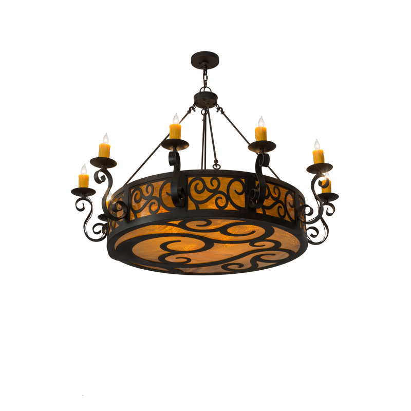 Mckensi 10 - Light Dimmable Drum Chandelier