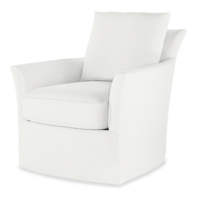 Trent Swivel Armchair, White 71551L12