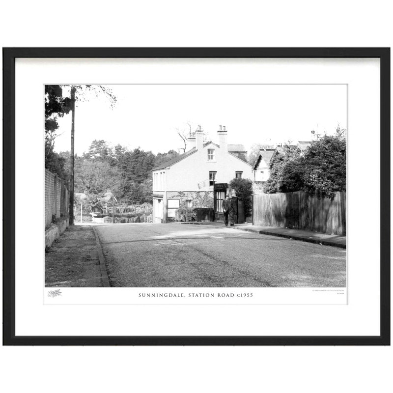 Sunningdale, Station Road C1955 by Francis Frith - Single Picture Frame Print, 28cm H x 36cm W x 2.3cm D
