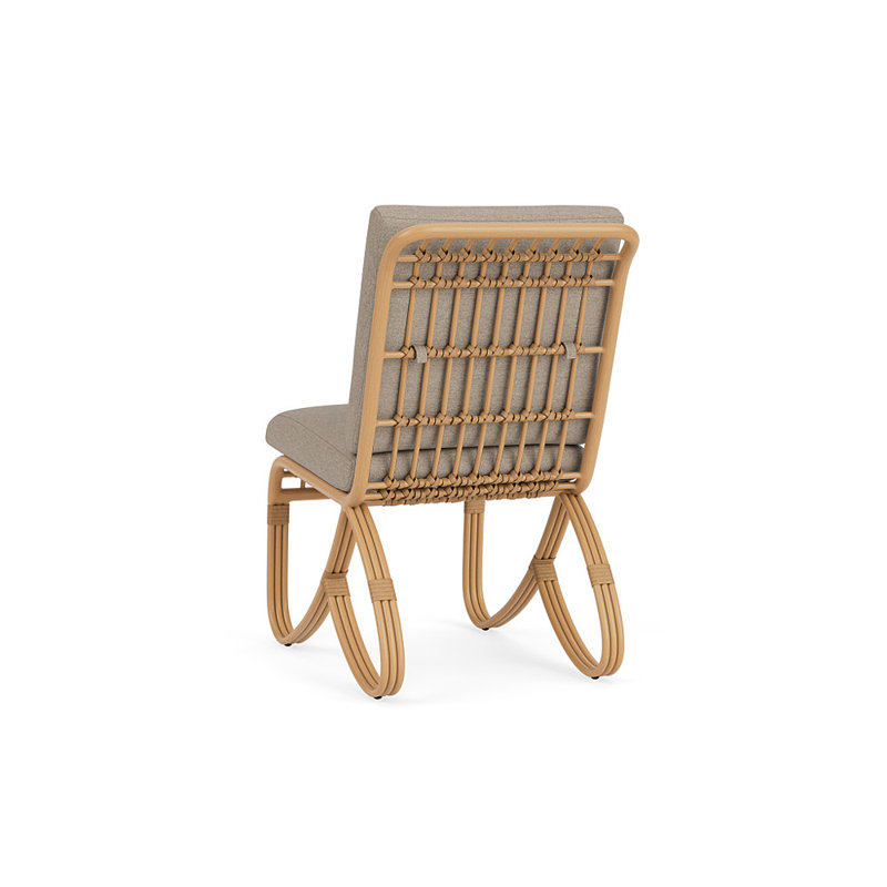 Riviera Outdoor Dining Side Chair, Demo Oatmeal