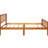 Oak Wood Platform Bed With Slat Support - Improves Sleep Quality Construction Ensures Long-Term Use In Bedroom