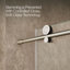 Composed Sliding Shower Door, 78 In. H X 56-1/8 - 59-7/8 In. W, With 3/8 In. Thick Crystal Clear Glass-1492101874