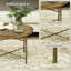 Table basse ronde avec plateau martelé, table d'appoint centrale en métal rétro, parfaite pour les intérieurs modernes et rustiques