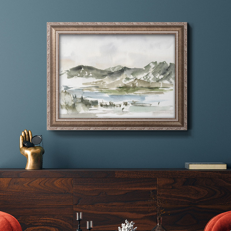 Étude de montagne enneigée II - reproduction de photo sur toile, L 27 po x H 18 po