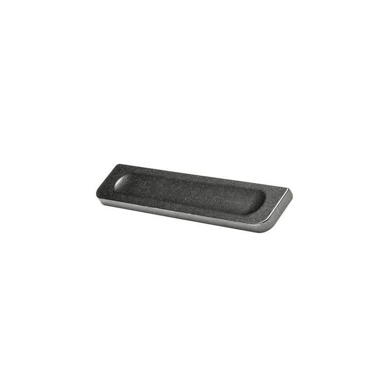Press Recessed Pull, 12", Silicon Bronze Dark Lustre