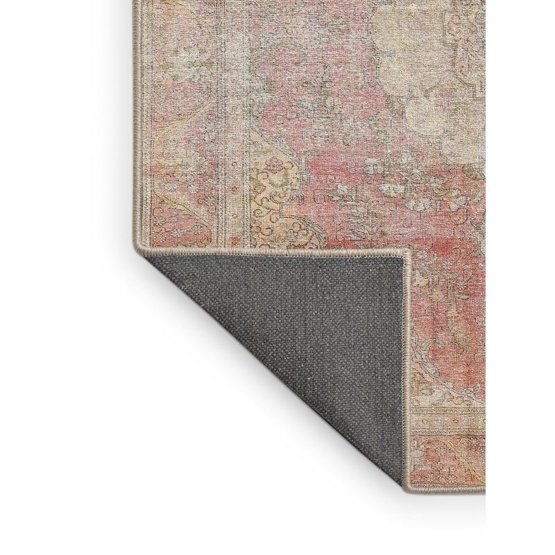 Tapis traditionnel beige / rouge, Rectangle 2 pi x 3 pi