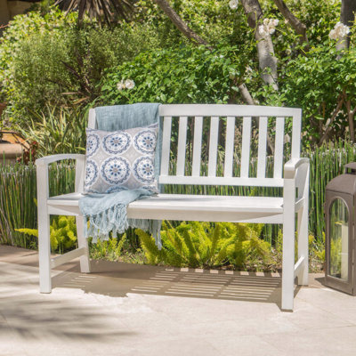 Banc d'extérieur en bois d'acacia Farmhouse
