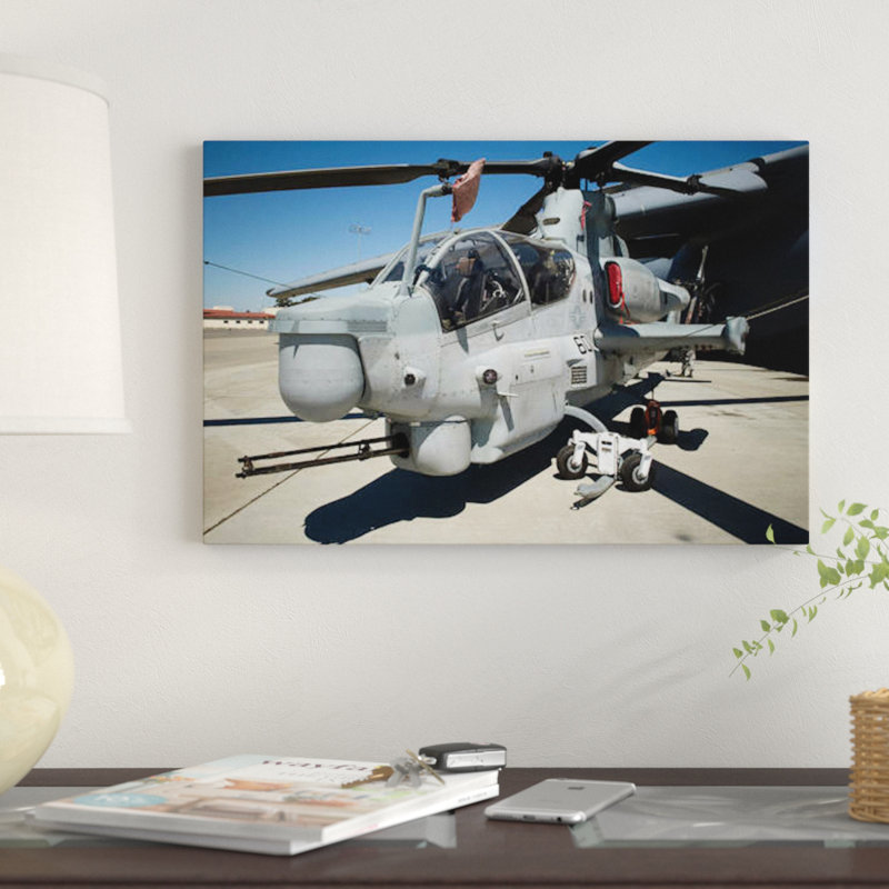 AH-1Z Super Cobra Attack Helicopter by Stocktrek Images - Gallery-Wrapped Canvas Giclée on Canvas, 18" H x 26" W x 1.5" D