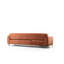 Canapé-lit d'angle Cinnamon, structure en bois de hêtre et en carton, 113,0 po x 66,5 po x 33,5 po | Tissu 100% polyester, 2 coussins fixes (18,0 x 18,0 pouces) | Pieds en métal doré, design glamour moderne, confort et style combinés-1924274395-1924274393